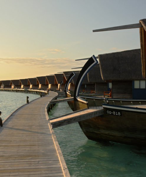 Dhoni Suites Walkway on cocoa island